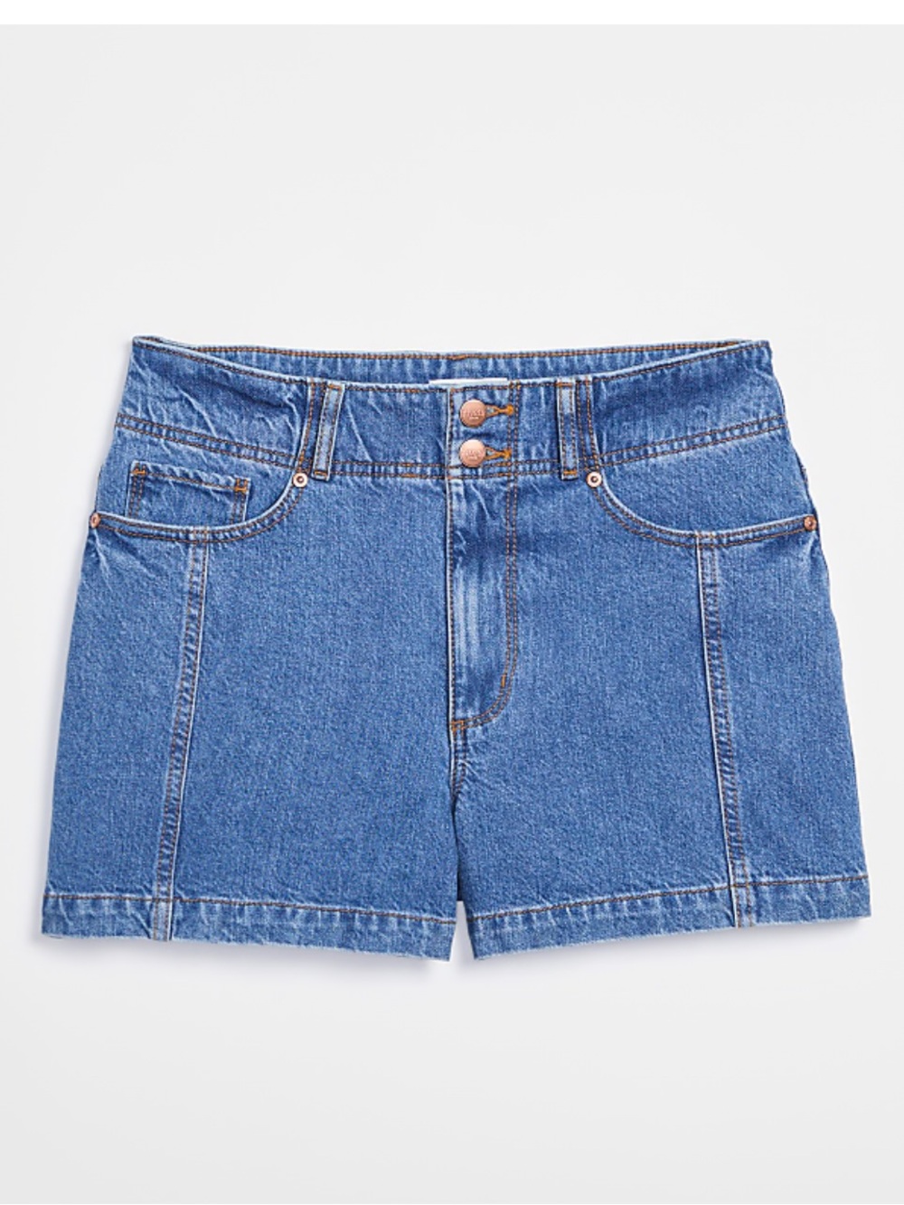 🌷 LOFT Rivete Double Shank High Rise Denim Shorts - Picture 4 of 4